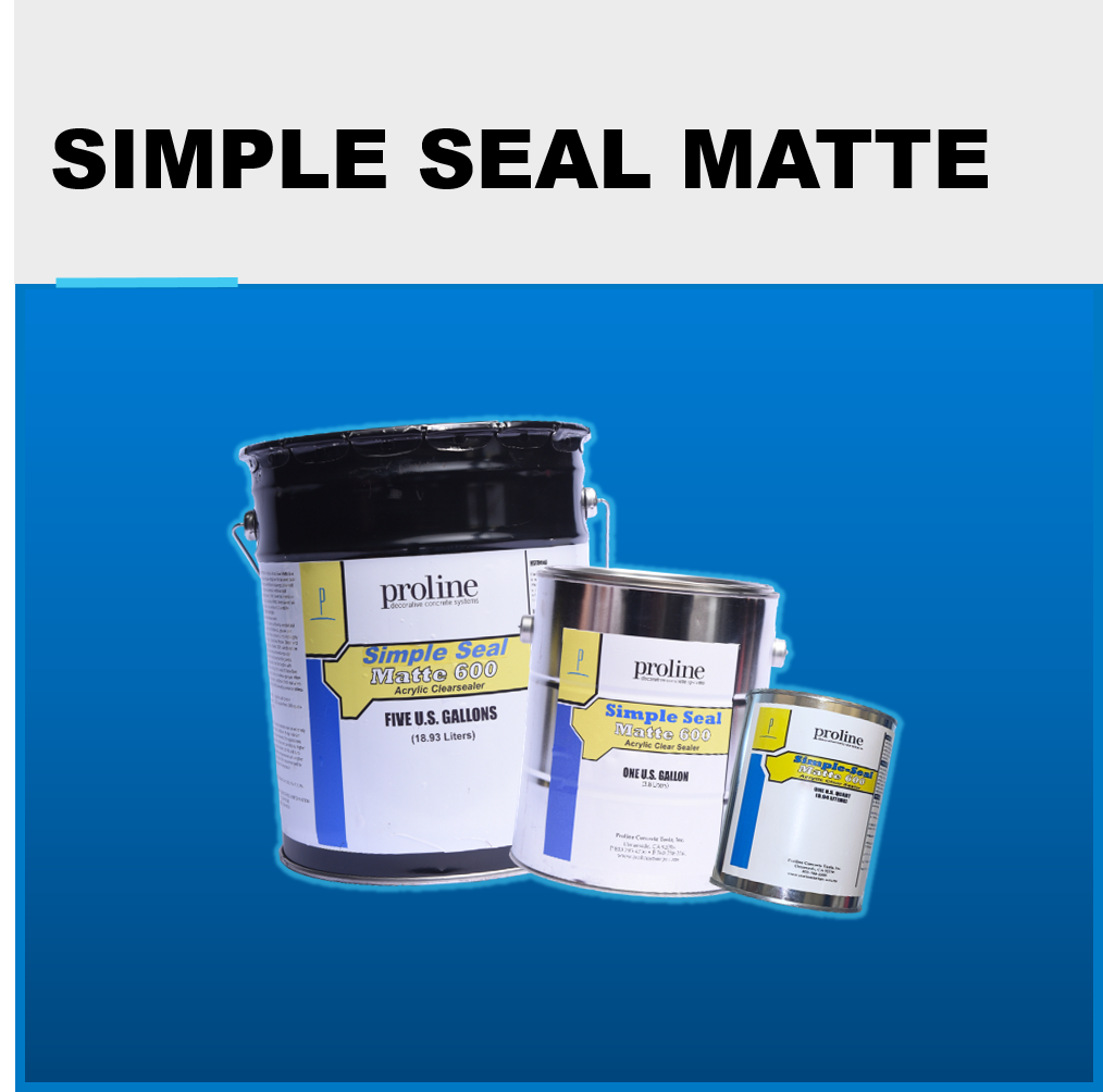PROLINE Simple Seal Matte / Cubeta / Base solvente
