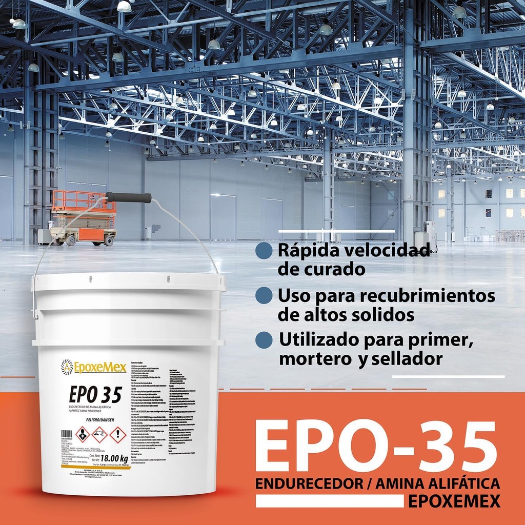 EPOXEMEX EPO 35 CATALIZADOR CUBETA DE 18 KG