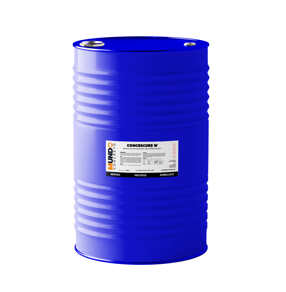 MC CONCRECURE W /CURADOR BASE PARAFINA / TAMBOR 200 LTS