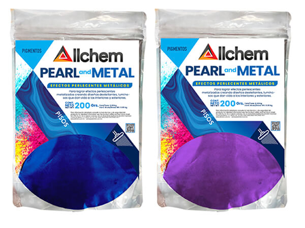 ALLCHEM PEARL & METAL- Pigmentos Metalicos Perlescentes 200 GR (GRIS PERLA)