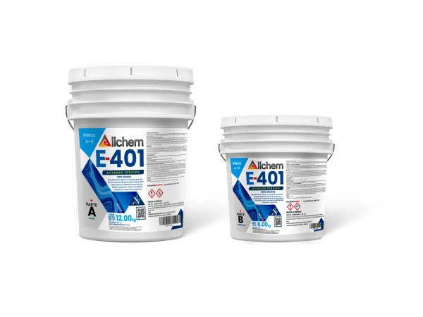 ALLCHEM E-401 KIT 18 KG ACABADO EPOXICO TRANSPARENTE
