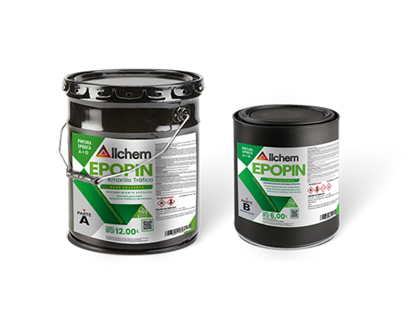 ALLCHEM EPOPIN A+B 008 KIT 18 LTS PINTURA EPOXICA AMARILLO TRAFICO