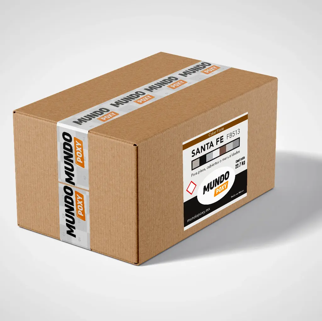 MUNDOPOXY COLOR FLAKE- Hojuela de Vinil - 1/4" Caja de 40 lb ( 18.14 kg ) 9 colores