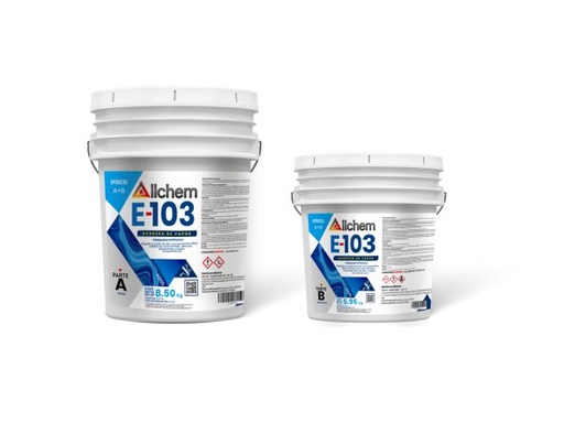 ALLCHEM ** E-103  KIT 14.45 KG PRIMARIO EPOXICO BARRERA DE VAPOR CURADO RAPIDO 