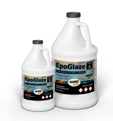 MUNDOPOXY EPOGLAZE- Resina para Pisos y Cubiertas- Kit de 6 lts