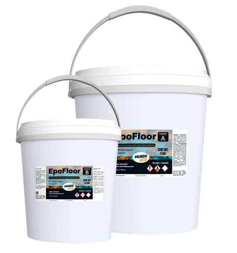 MUNDOPOXY EPOFLOOR- Resina para Pisos - Kit de 4.5 Galones ( 17.03 Lt)